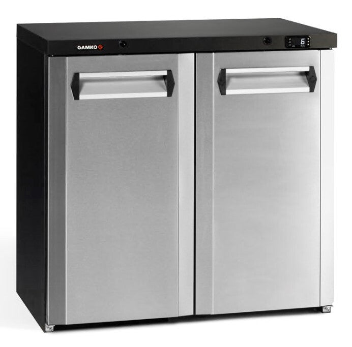 Gamko Maxiglass MG3/150RCS Right Hand Hinged Undercounter Stainless Steel Bottle Cooler 150 Litres