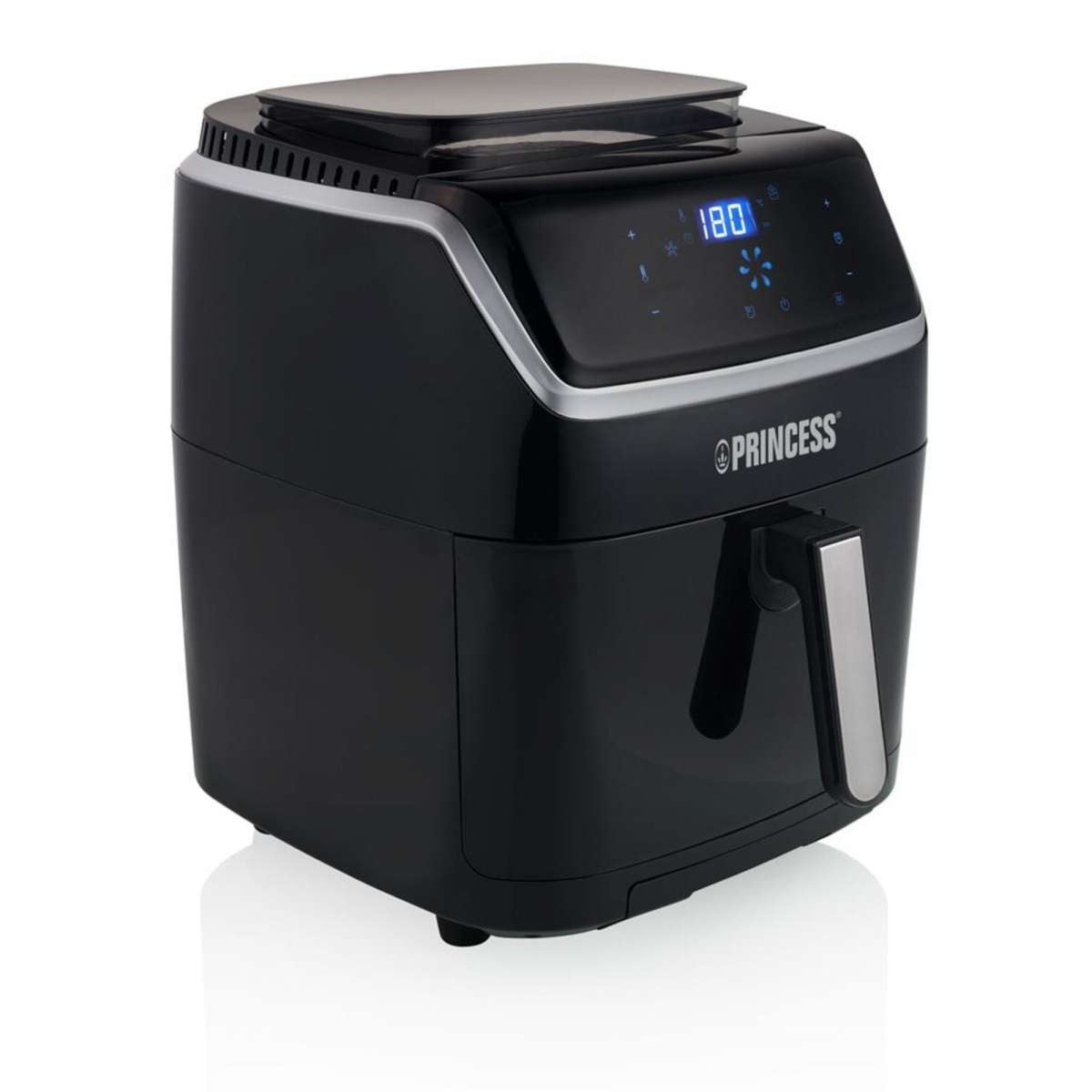 Princess 6.5 Litre Steam Aerofryer Air Fryer Black Evans Appliances Ltd